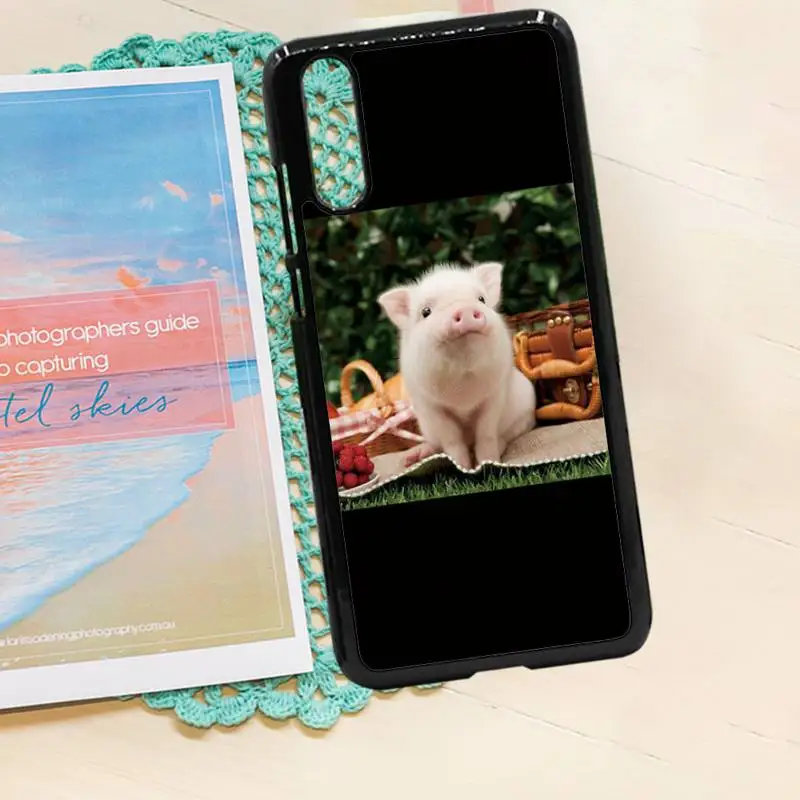 

Cute Little Pink Pet Pig cover Phone Case PC for iPhone 11 12 pro XS MAX 8 7 6 6S Plus X 5S SE 2020 XR