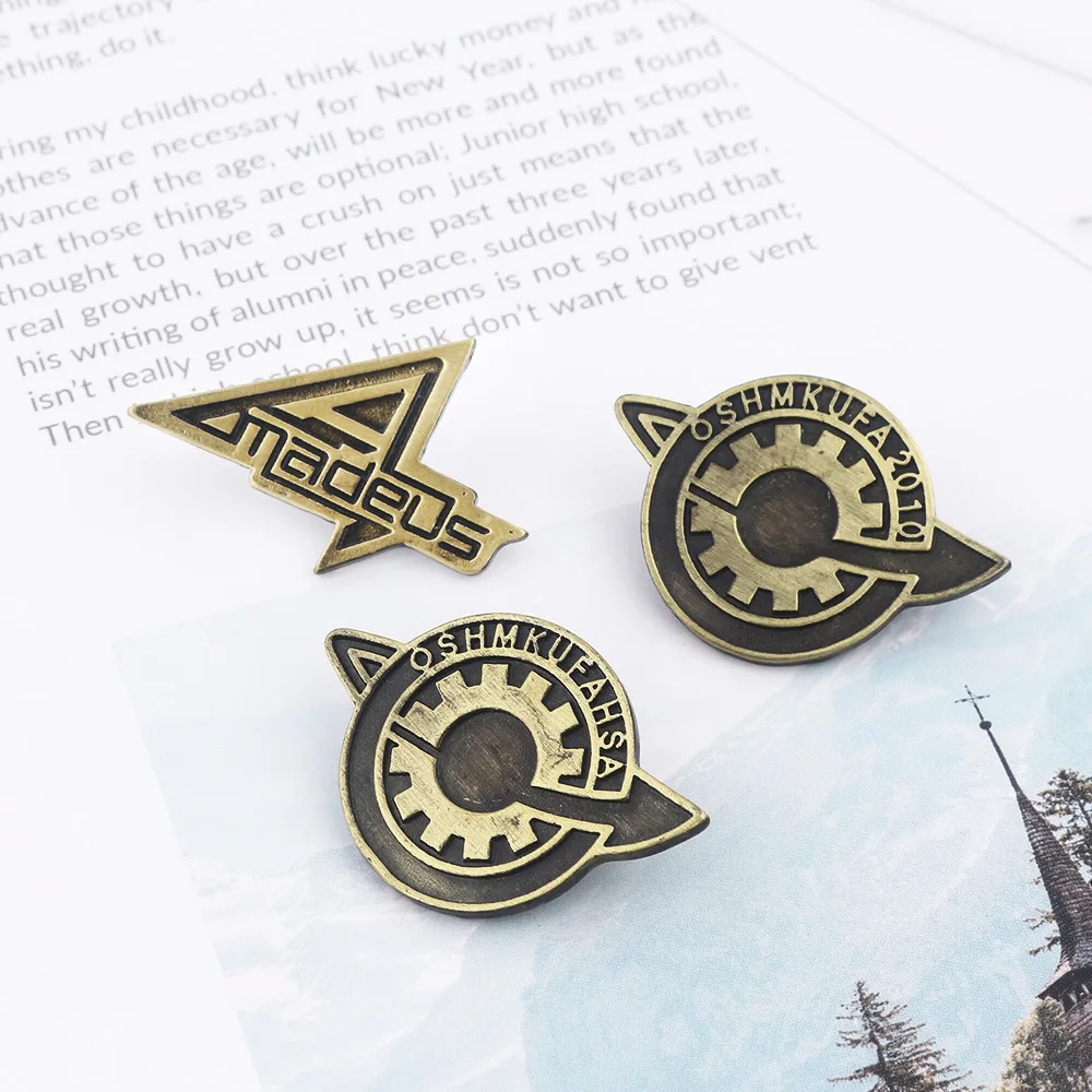 Steins Gate значок косплея Pin макисэ курису labmem игра Metalhe судьбы каменные двери брошь