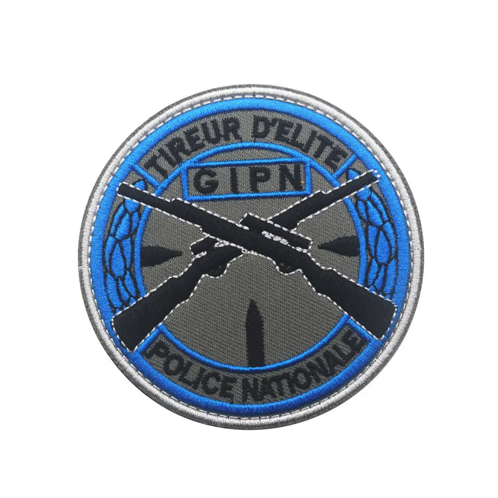 GlGN жандармерия национальная французская полиция спецназ патчи французский спецназ GIPN RAID POLIZEI BRI нашивка значок - Цвет: GIPN