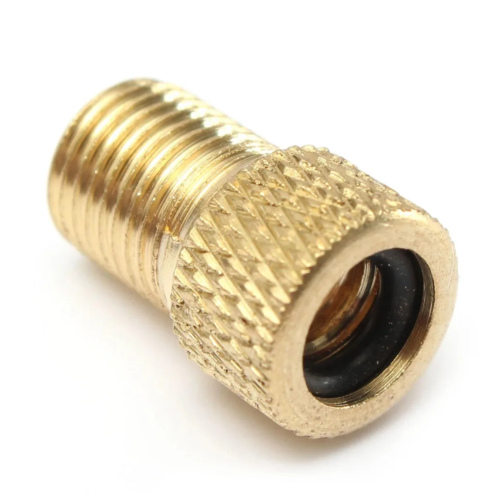 

4pcs Copper Presta To Schrader Adaptors Bicycle Pump Tire Valve Connectors Car Auto Bicycle Tool High Quality 2021 Hot Sale