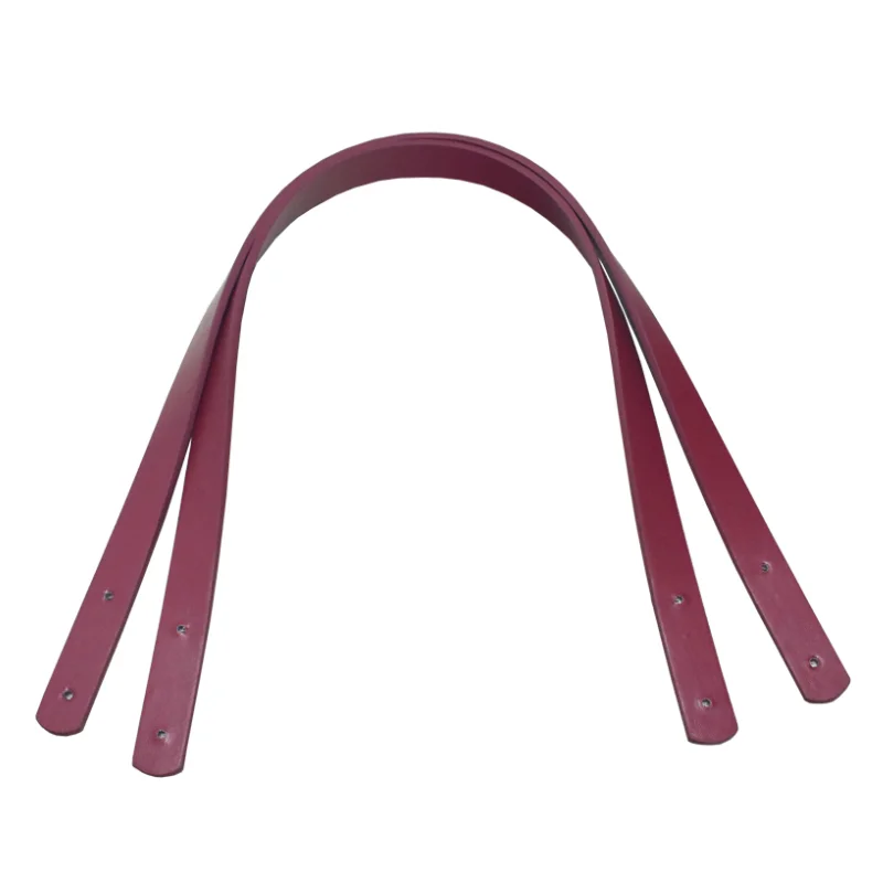Wine Red 1 пара 60 см кожаные ручки прочные сумки на плечо Съемный ремень Женская ручка в стиле ретро DIY ручной работы Сменный ремень для женской сумки - Цвет: Wine Red