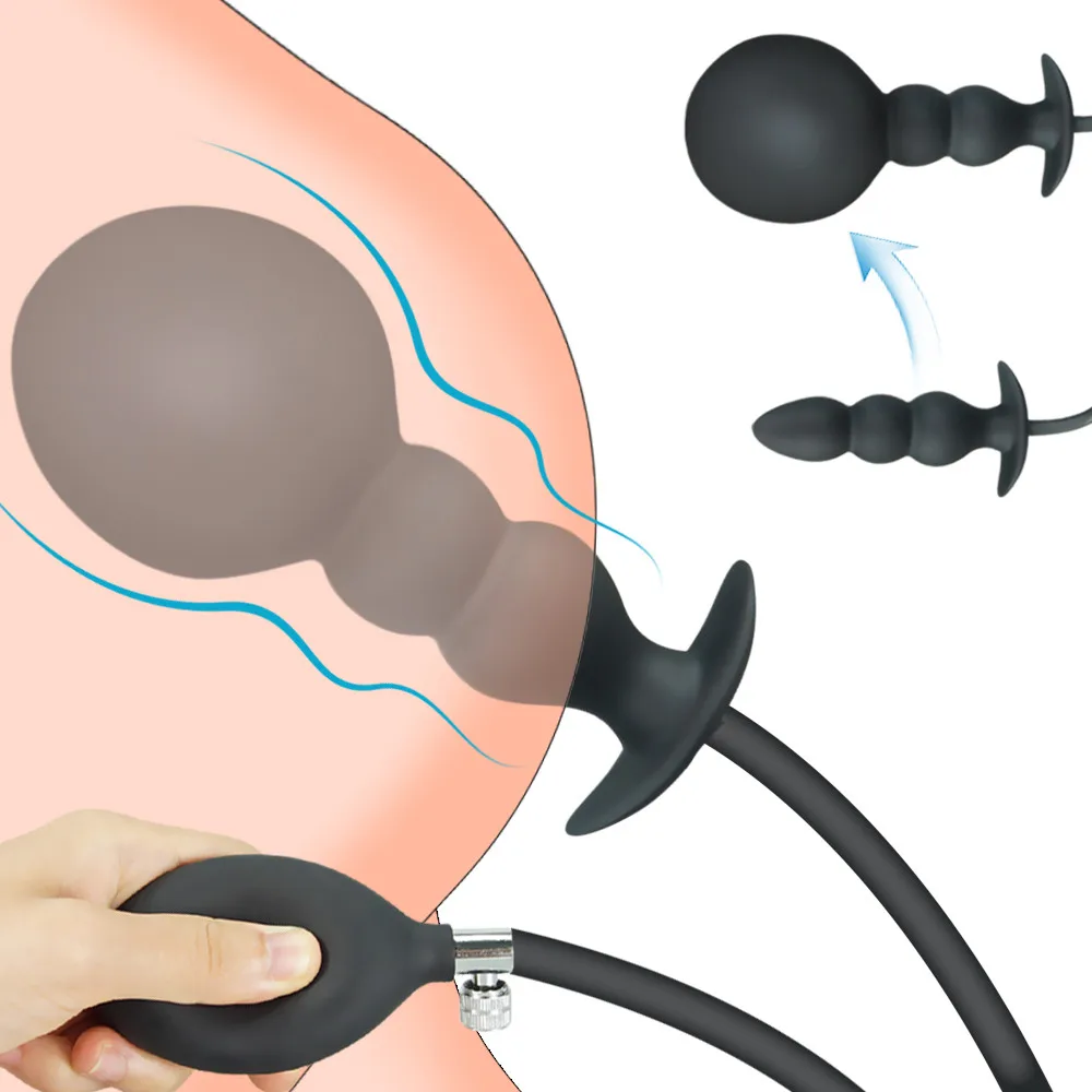 Анальная пробка секс-игрушки для взрослых надувной насос фаллоимитатор массажер
