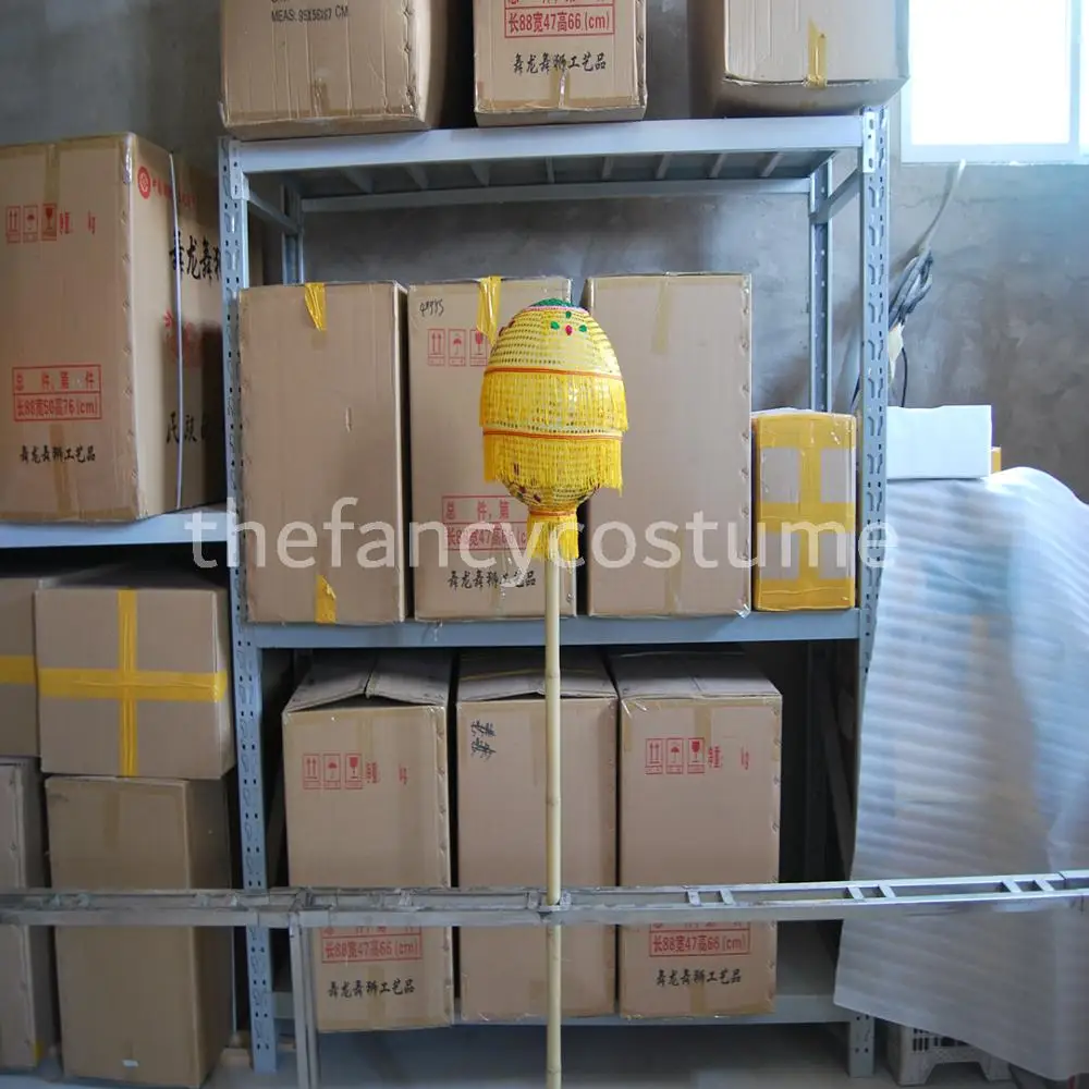 18m Length Size 3 silk print fabric yellow Chinese DRAGON DANCE ORIGINAL Dragon Chinese Folk Festival Celebration Costume