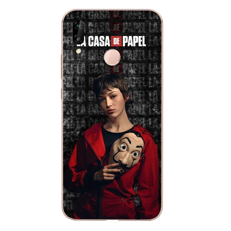 TPU La casa de papel Tokio испанский ТВ прозрачный мягкий Силиконовый ТПУ чехол для телефона huawei P8L P20L P20LITE P30 mate 8 9 10 mate 20Por RS - Цвет: TPU