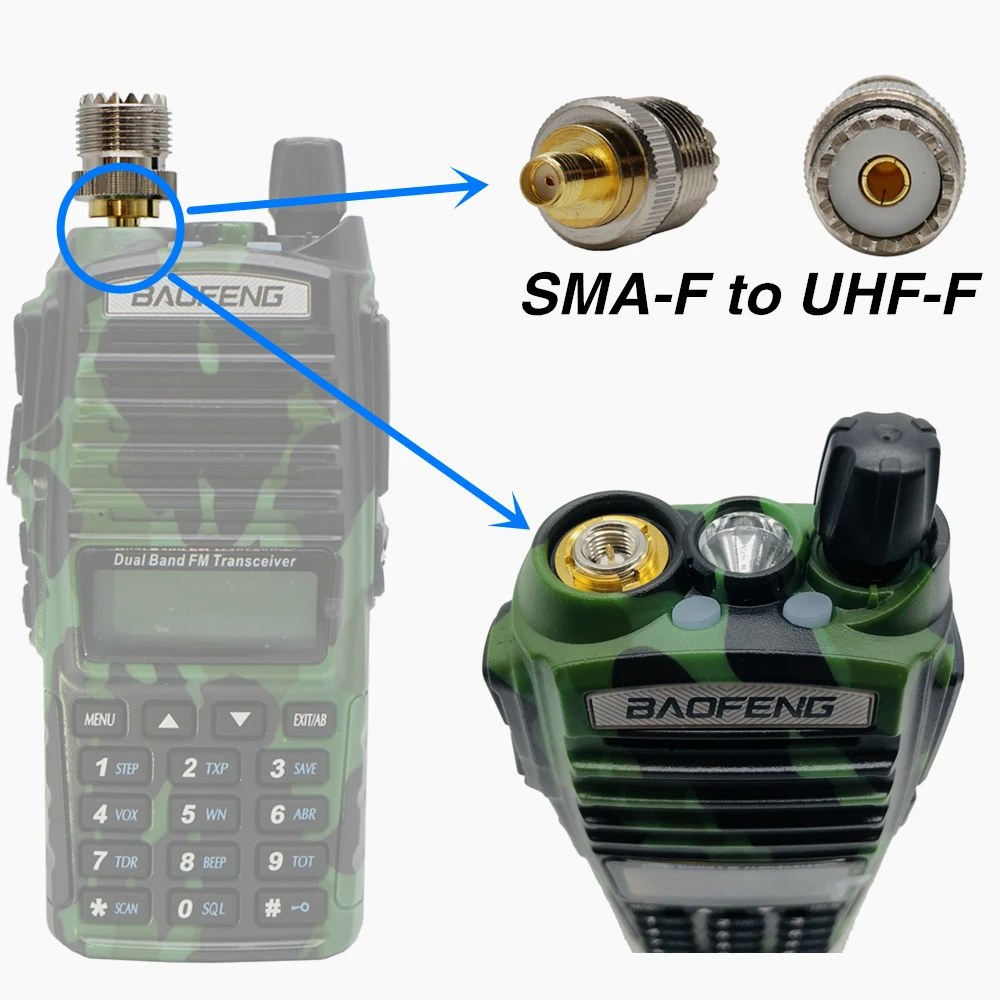 1PCS RF Coaaxial Adapter Connector SMA Female to UHF Fine Copper PL259 Converter Coax Connectors #YR01 Na770S Antenna | Мобильные