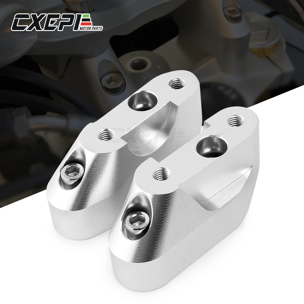 

For BMW R1200RS R1200 RS R1250RS 1250RS 2015 2016 2017 2018 2019 2020 2021 Motorcycle Handlebar Riser Bracket Kit black silver