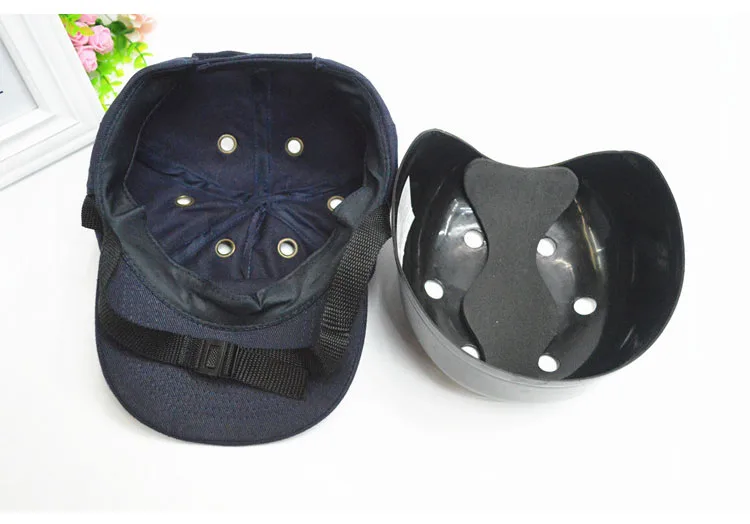 Hard Hat For Workwear Head Protection Top 6 Holes Bump Cap Work Safety Helmet ABS Inner shell Baseball Style Protective | Безопасность и