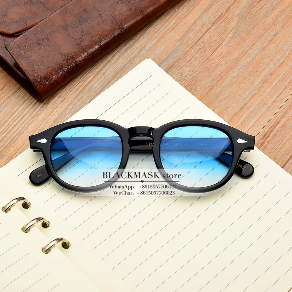 Новинка, винтажные Круглые Солнцезащитные очки из ацетата, lunette soleil femme, Ретро стиль, брендовые дизайнерские солнцезащитные очки для женщин и мужчин, oculos de sol, красные линзы