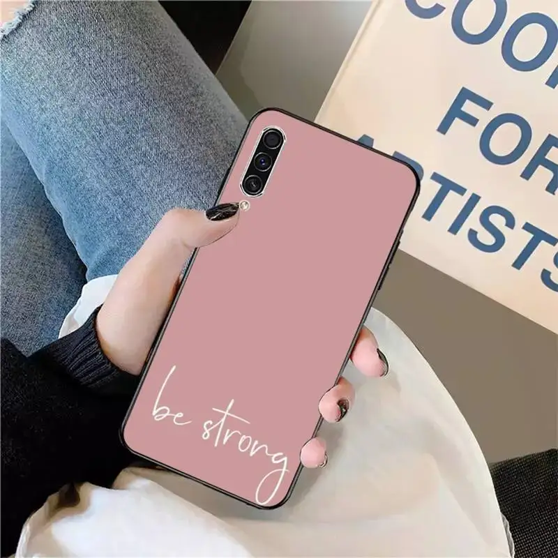 

Color background motivating text Phone Case For Samsung galaxy S 9 10 20 A 10 21 30 31 40 50 51 71 s note 20 j 4 2018 plus