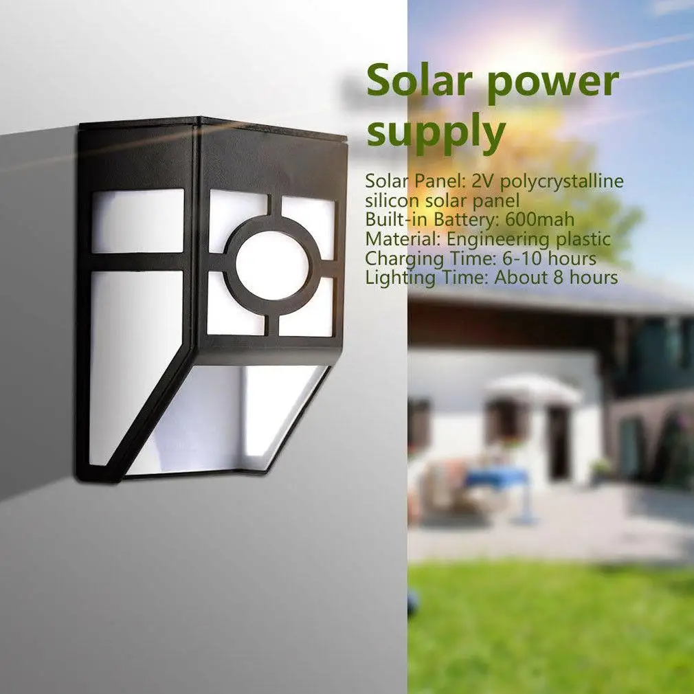 

Walkway Lights Street Lamp Wall Light LED Solar Eco-Friendly Durable Security Home Landscape Outdoor Garden