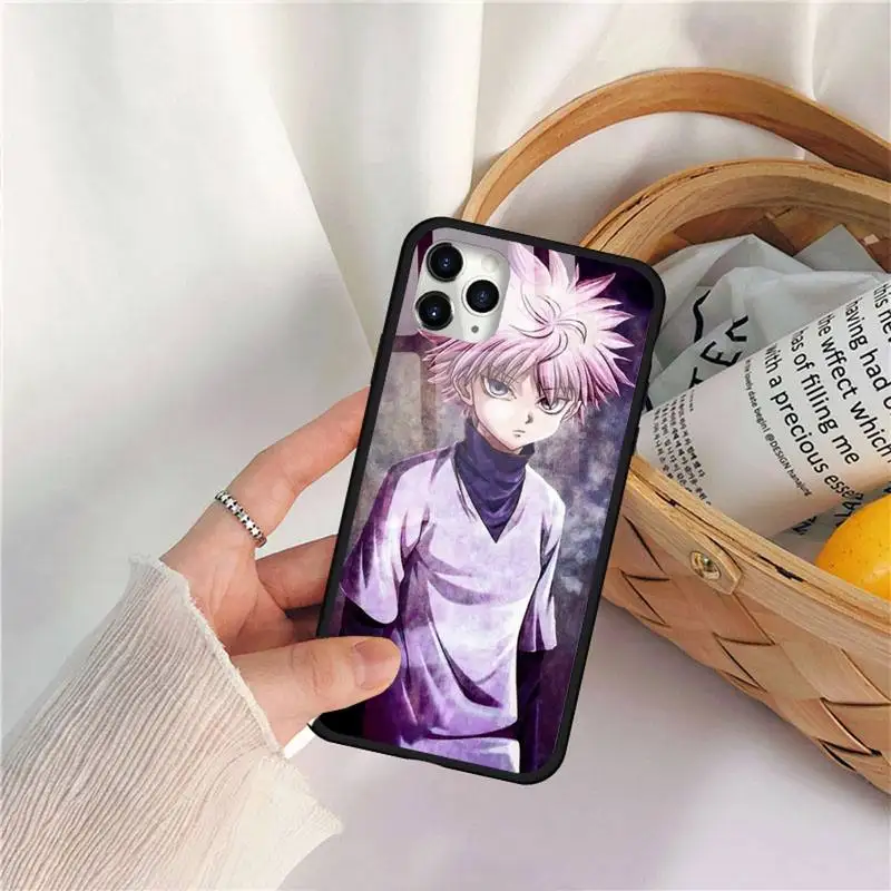 

Anime Hunter x Hunters Phone Case Tempered glass For iphone 11 12 PRO MAX X XS XR 5C 6 6S 7 8 plus