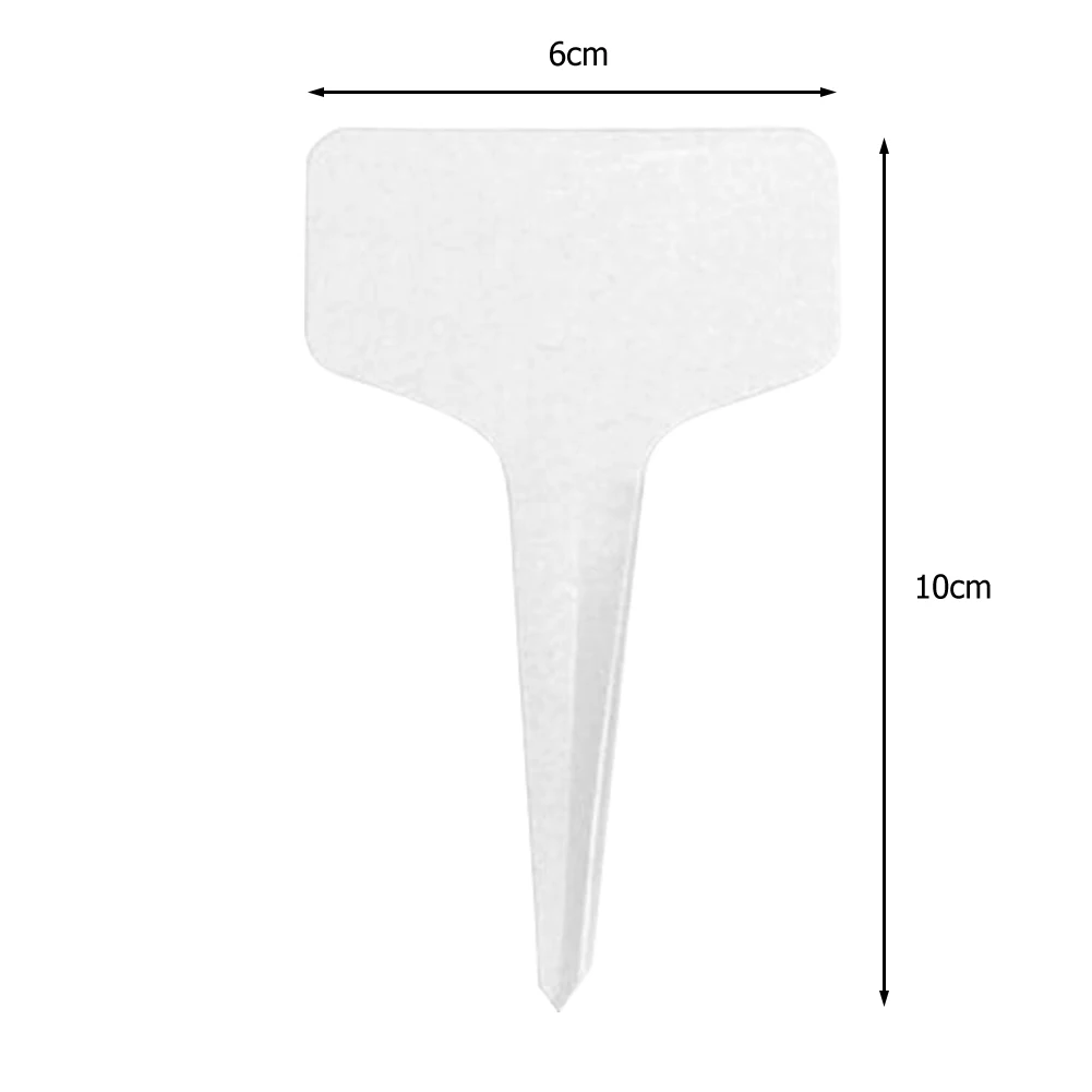 

100pcs T-Type Plant Garden Plant Pot Planter Vegetable Label Tag Record Plate Outdoor Garden Accessaries Supplies