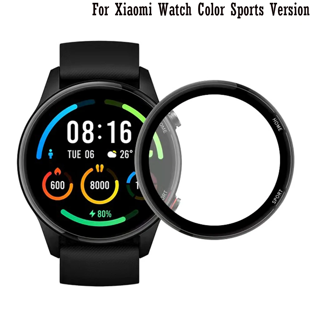 

Soft Clear Protective Film Guard Protection For Xiaomi MI Watch Color Sports Version Full Screen Protector Cover Curved surface
