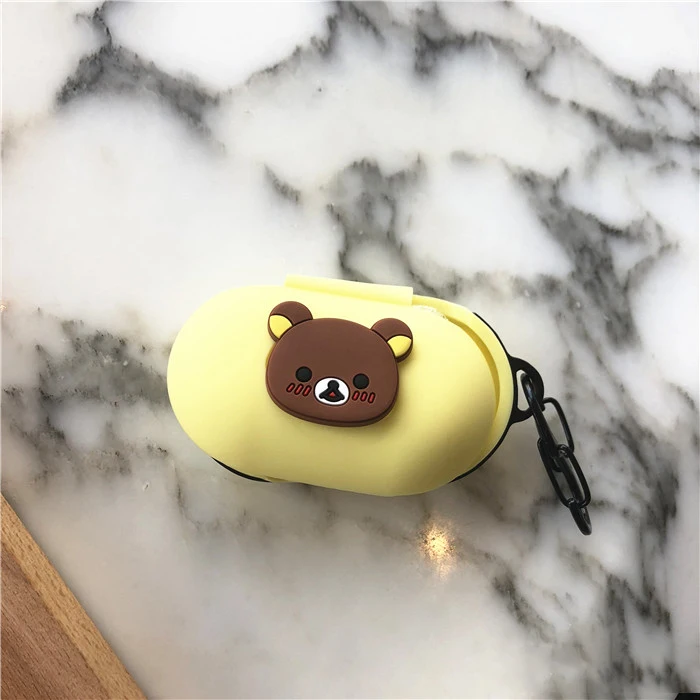 22 Милый защитный чехол для samsung Galaxy Buds, чехол с откидной крышкой и карабином, водонепроницаемый противоударный чехол s - Цвет: 22