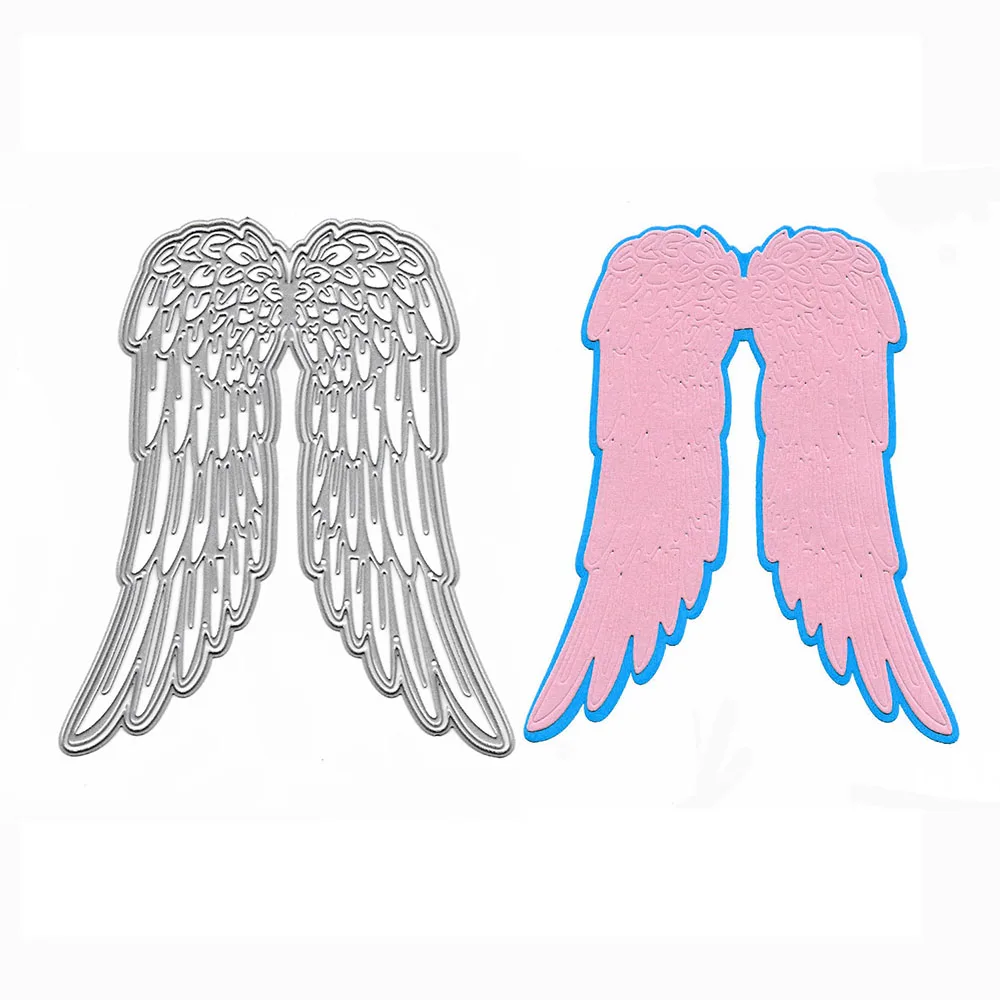 

Angel Wings Cutting Dies Troqueles De Corte De Metal Scrapbooking DIY Mold Stamps And Dies 2021 Embossing Folder Slimline Dies