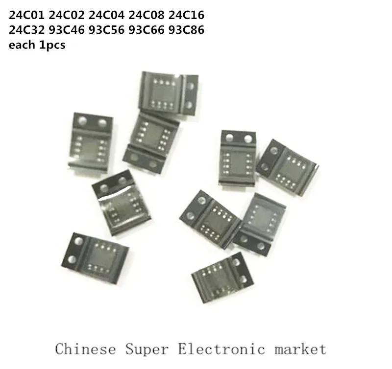 10 шт. 24C01 24C02 24C04 24C08 24C16 24C32 93C46 93C56 93C66 93C86 IC 1 шт.|ic 93c66|ic 93c46ic 2 |