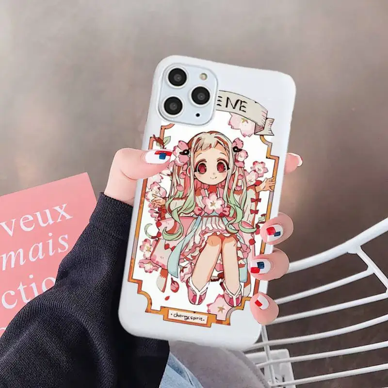 

Anime boy Hanako-kun Phone Case White Candy Color for iPhone 6 7 8 11 12 s mini pro X XS XR MAX Plus