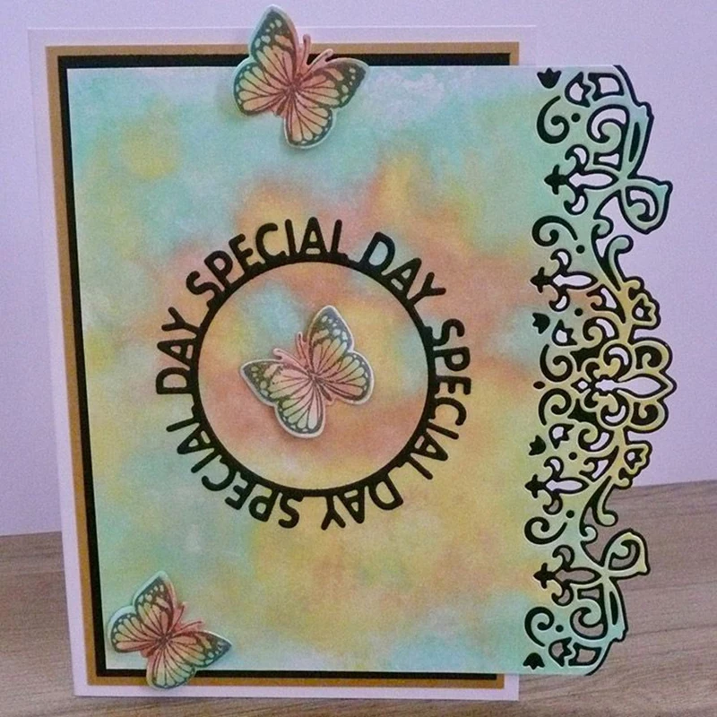 Новинка 2020 Лидер продаж красивый цветочный кружевной баннер металлические