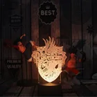 Ночсветильник с волшебным камнем 3D, иллюзия, цветной сенсорный ночсветильник с дистанционным управлением, подарок на день рождения, Рождество, подарок фанату