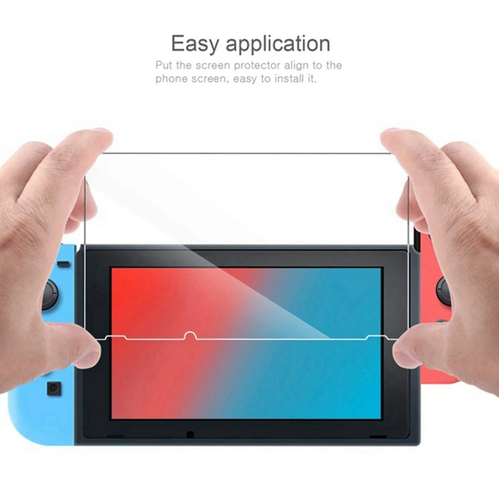 KISSCASE 9H Премиум Закаленное стекло для Nintendo Switch с защитой от отпечатков пальцев