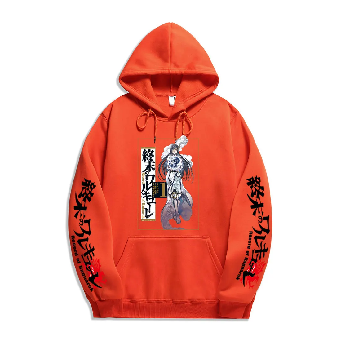 Новая трендовая японская толстовка с капюшоном и принтом героев аниме Ragnarok