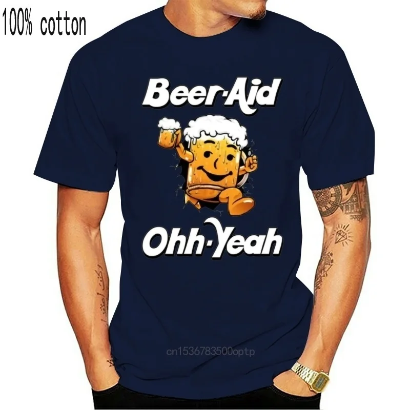 

Beer Aid Koolaid Man Ohh Yeah Funny Drinking T Shirt