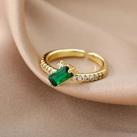 simple luxury zircon rings for women crystal cz exquisite womens ring adjustable ring party banquet jewelry gift whosale 2022