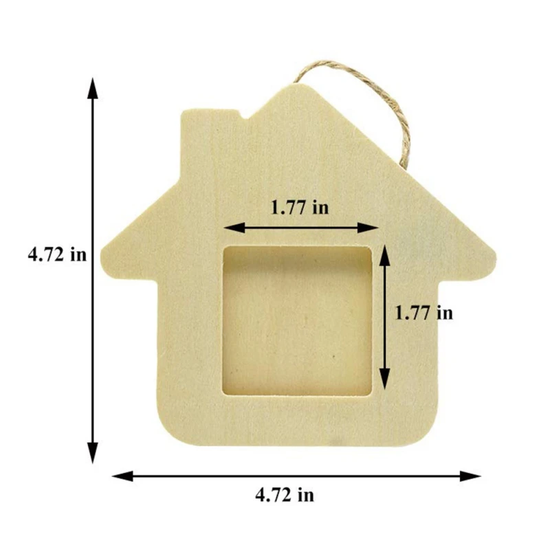 DIY маленький дом сердце пятиконечная звезда форма фоторамка деревянные рамки