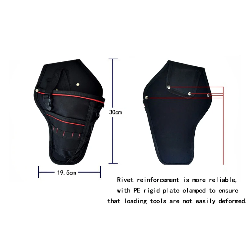 

Multifunctional Drill Waist Tool Bag Waterproof Electric Waist Belt Tool Pouch Bag Wrench Hammer Screwdriver Tool Pouch