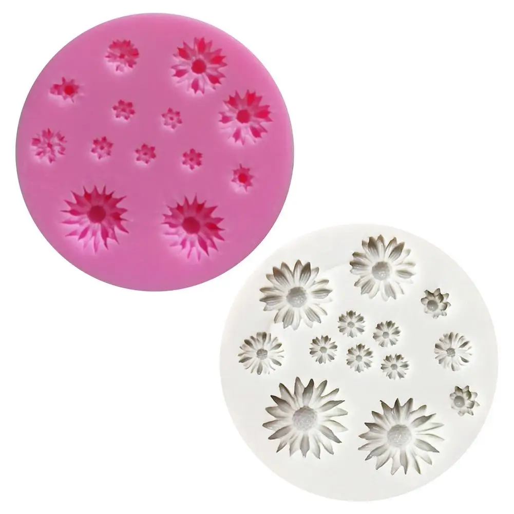 

3D Daisy Flower Silicone Mold Chocolate Candy Mould Small Flower Chrysanthemum Cake Moulds Cake Decorating Tools