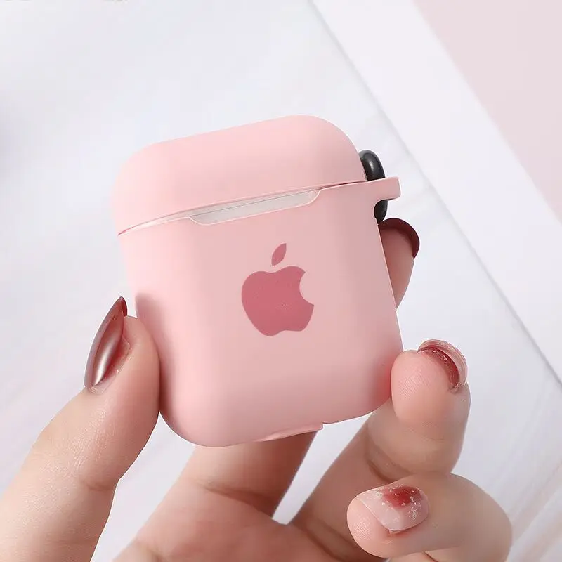 Оригинальный чехол Apple Airpods 1 2 беспроводной Bluetooth для наушников яркие цвета AirPods