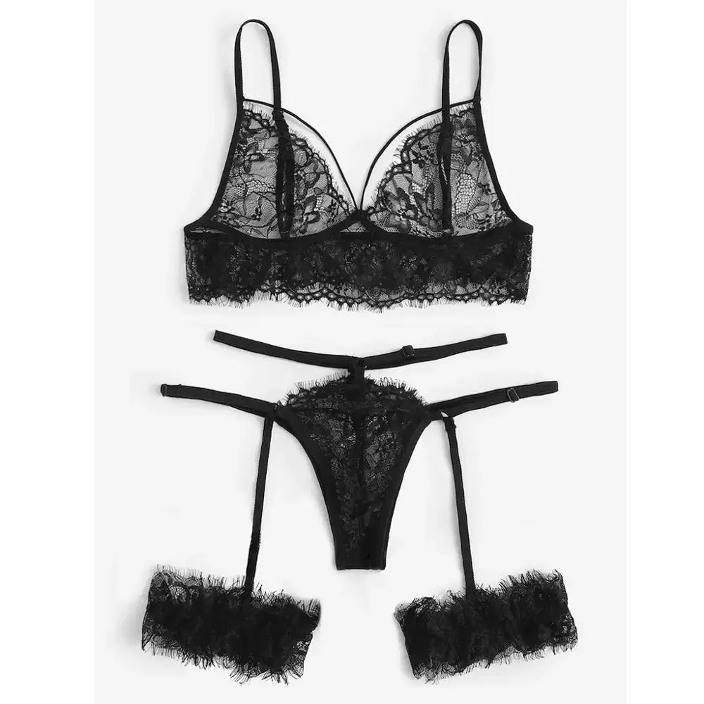 2 шт. новинка сексуальное женское шелковое атласное кружевное нижнее белье