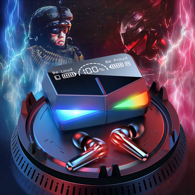 

Touch Control Bluetooth-compatible Wireless Earphones Headphones Noise Reduction Waterproof Earbuds Gaming Headphone With Mic