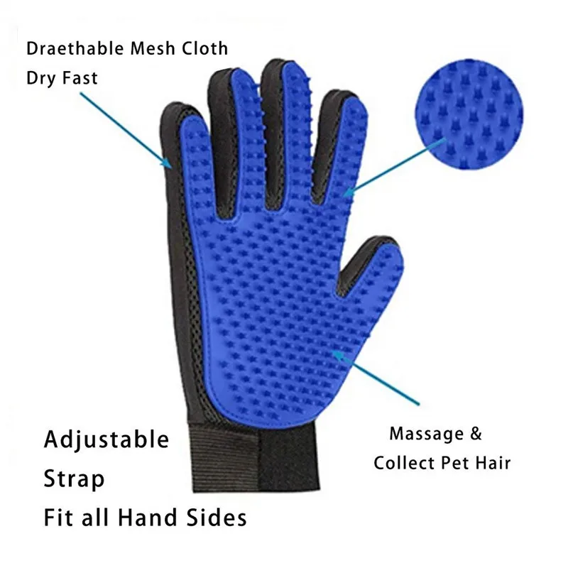 (2 шт. в упаковке) щетка для чистки домашних животных уход за перчаткой волос