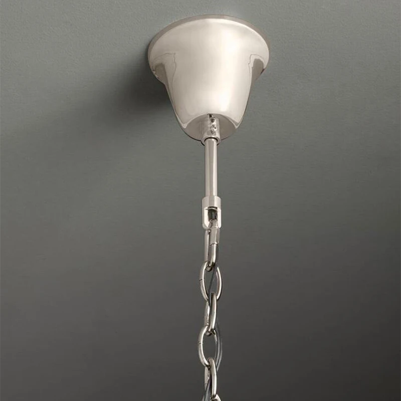 

Wrought iron creative modern living room restaurant square crystal chandelier Nordic creative villa hotel chandelier