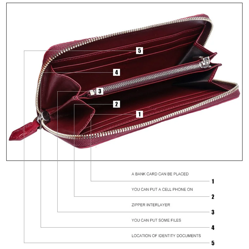 Модный кошелек известного бренда из крокодиловой кожи на молнии для женщин