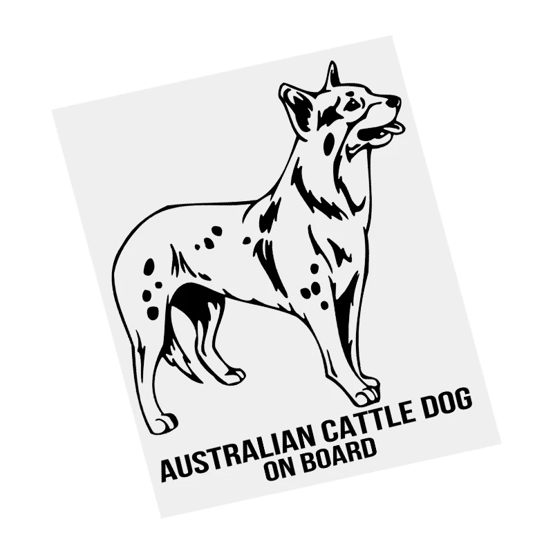 наклейки на авто Австралийская пастушья собака на борту наклейка черная виниловая наклейка водостойкая мотоциклетная наклейка на бампер прозрачный фон