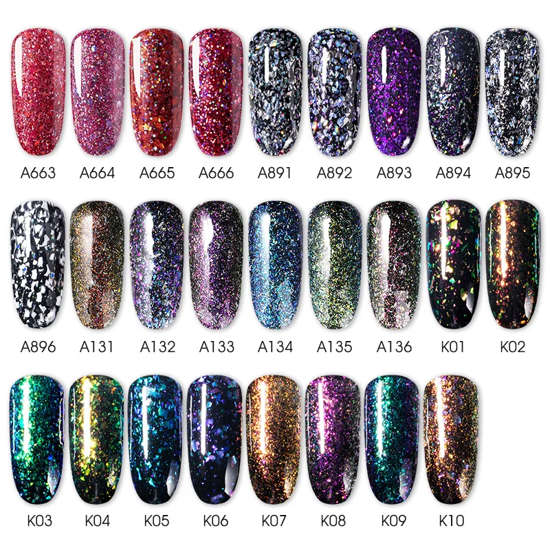 Гель лак ROSALIND блестящий для ногтей гибридные Лаки серии 7 мл дизайна маникюра УФ