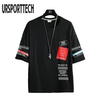 ursporttech 2021 new style summer men t shirt tops harajuku print tshirt tee shirt clothes patchwork casual o neck male tees top