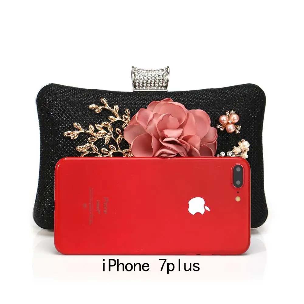 Аппликации модные цветочные женские вечерние сумки сумочки для невесты бусины