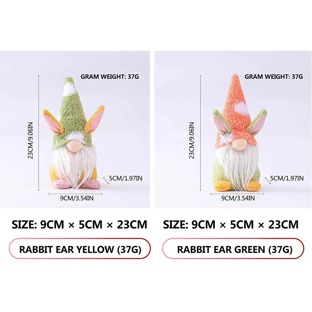 

Party Lovely Doll Decorations Easter Bunny Gnome Faceless Plush Doll Ornaments Easter Plush Dwarf Pendant Festival Home Decor