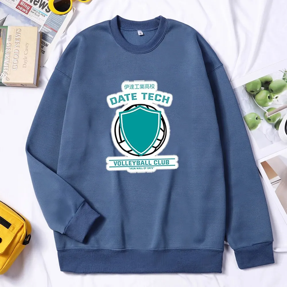 

Haikyuu Hoodies Karasuno Men Sweatshirts Japan Anime Volleyball Club Pullovers Streetwear Hommes Sudaderas Fly High School Tops