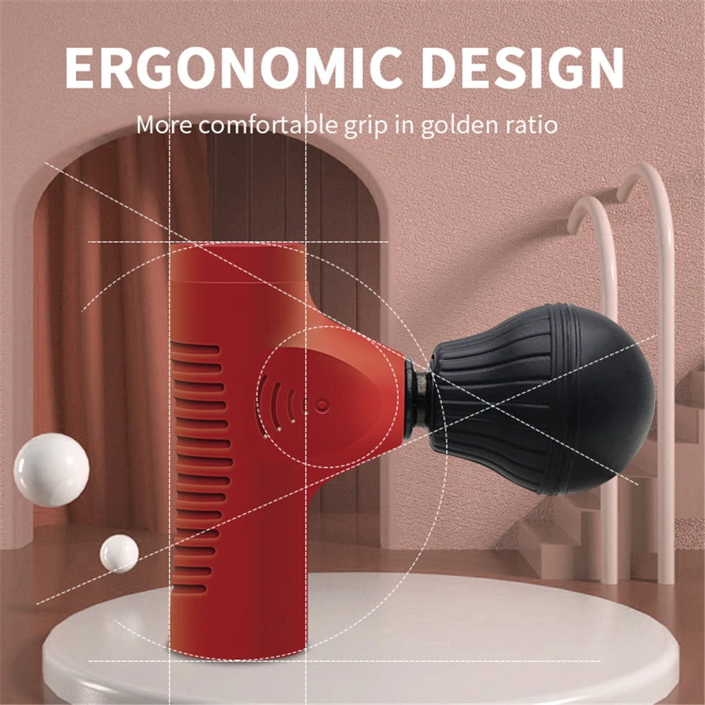 

Electric Massage Gun Single Head 3-speed Deep Massager Body Neck Muscle Vibration Relaxation Pain Relief Handheld Fascial Gun