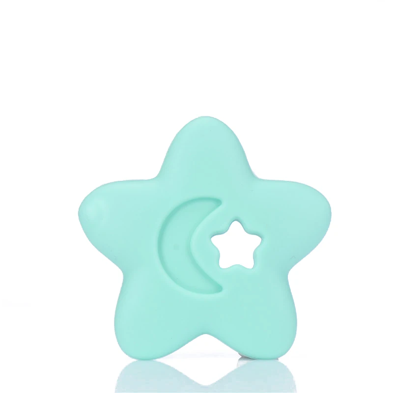 

2Pcs/Lot Baby Food Grade Silicone Teether BPA Free Teething Toy Animal Baby Ring Teether Accesories for Baby Gifts