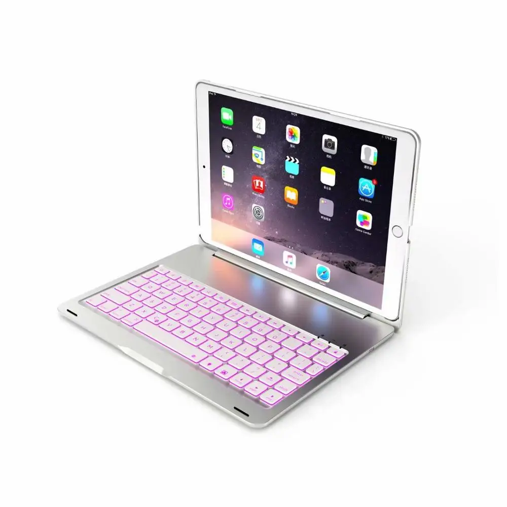 

For IPad Air 3 Case Pro 10.5" 2019 Aluminium Bluetooth Wireless Keyboard Metal Tablet Protective Shell with Ligth Coque+pen