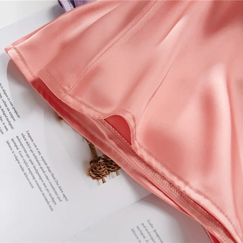 

Women A-Line Skirts Summer Hot Selling Silk Satin Solid Color Skirt High Waist Vintage Elegant Long Maxi Skirt