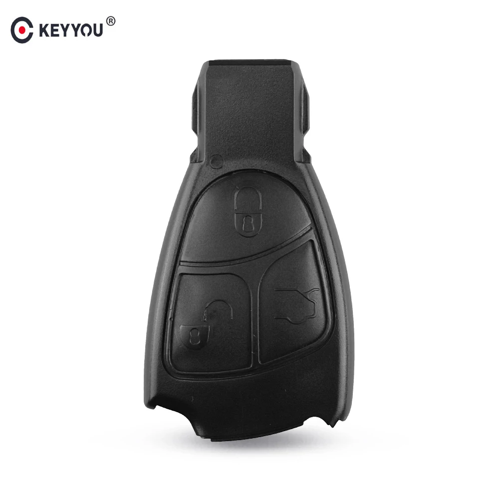 KEYYOU 10 шт./лот 3 кнопки дистанционного ключа FOB корпус чехол для MERCEDES BENZ B C CL E S CLS CLK SL