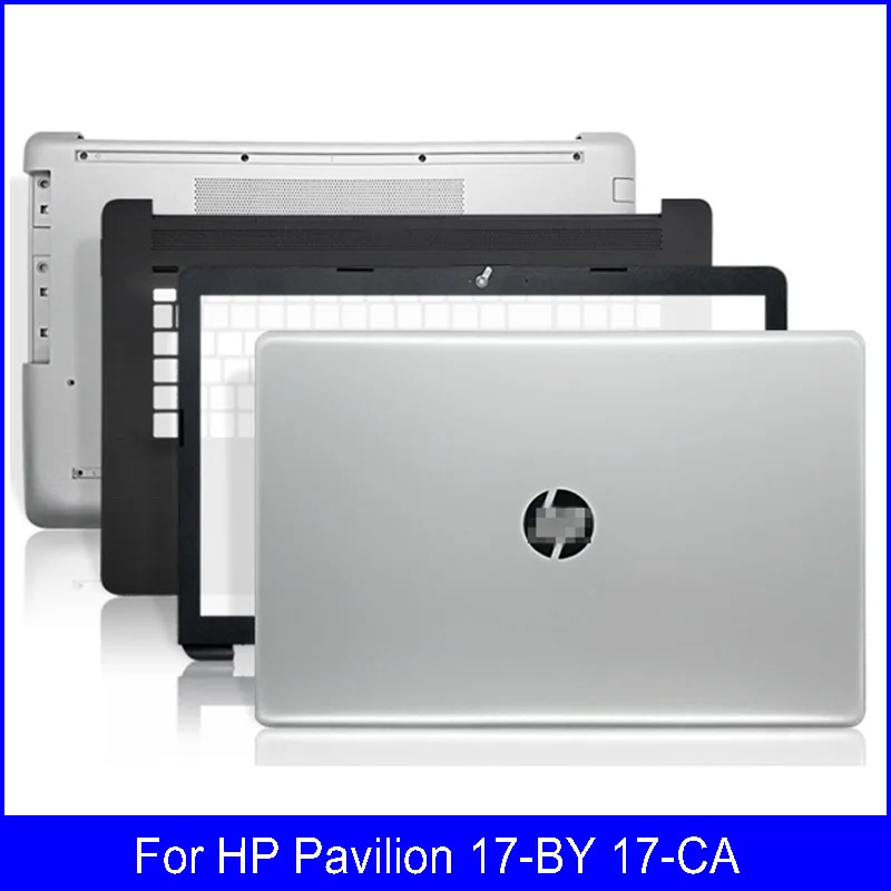 New LCD Back Cover For HP Pavilion 17-BY 17-CA Series Front Bezel Palmrest Keyboard Bottom Case Hinges Cover Silver L22499-001