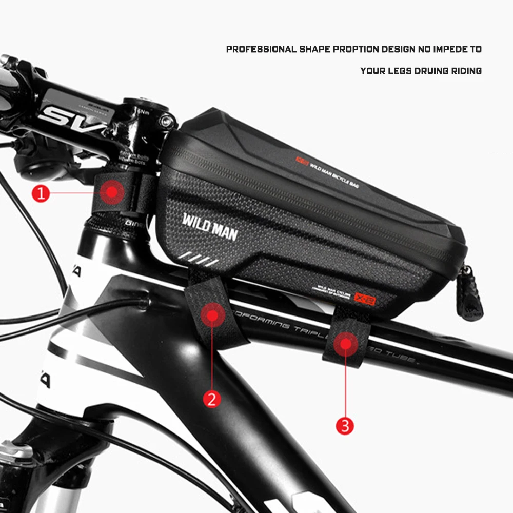 wtuvive water proof bicycle bag frame front tube mtb bicycle bag 6 6 inch phone case touch screen bicycle bag bike accessories free global shipping