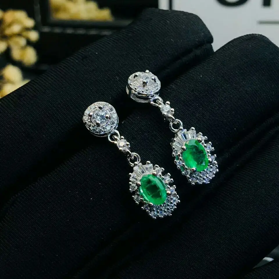 Женский комплект ювелирных изделий MeiBaPJ Свадебный из серебра 925 пробы с